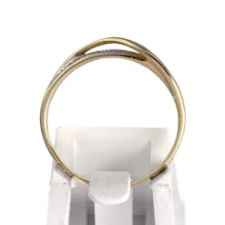 Bague d'occasion  or 750 2 tons diamants