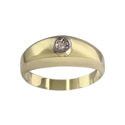 Bague d'occasion or 750 2 tons diamant