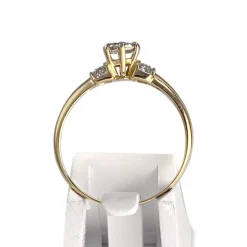 Bague d'occasion or 750 2 tons diamants