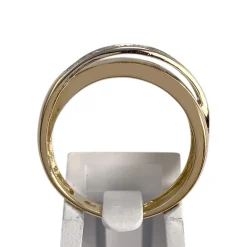 Bague d'occasion or 750 2 tons diamants
