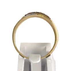 Bague d'occasion or 750 2 tons  diamants