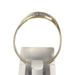 Bague d'occasion  or 750 2 tons diamants