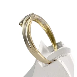 Bague d'occasion or 750 2 tons diamants