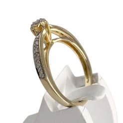 Bague d'occasion  or 2 tons 750 diamants