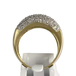Bague d'occasion or 750 2 tons diamants