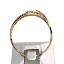 Bague d'occasion  or 750 2 tons diamants