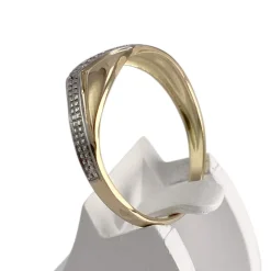 Bague d'occasion or 750 2 tons diamant
