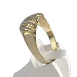 Bague d'occasion  or 2 tons 750 diamant