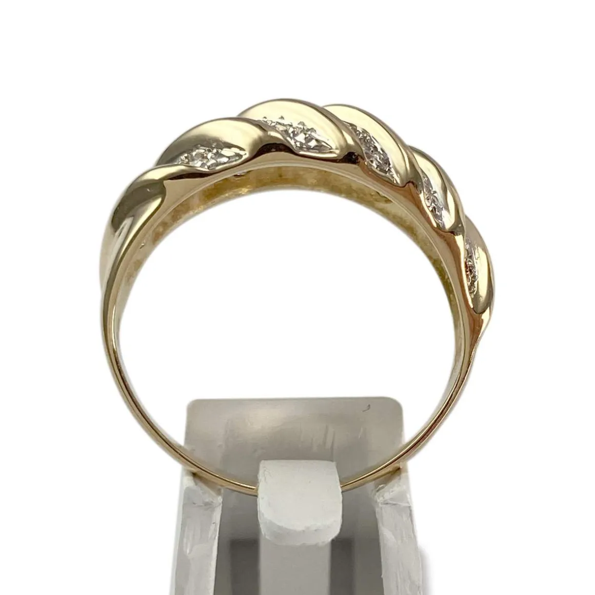 Bague d'occasion or 750 2 tons diamant