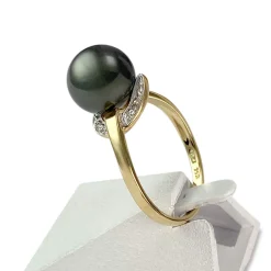 Bague d'occasion or 750 2 tons perle de tahiti