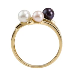 Bague d'occasion or 750 2 tons perle d'eau douce