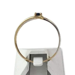 Bague d'occasion or 750 2 tons saphir