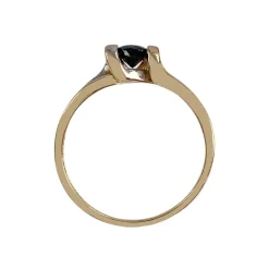 Bague d'occasion or 750 2 tons saphir