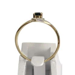 Bague d'occasion  or 2 tons 750 saphir