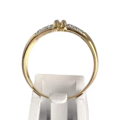 Bague d'occasion  or 750 2 tons saphirs