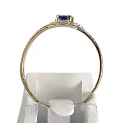 Bague d'occasion  or 750 2 tons saphir