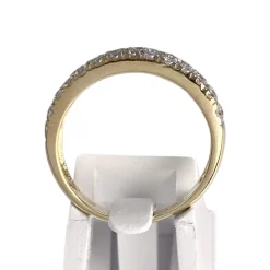 Bague d'occasion or 375 2 tons zirconias