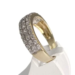 Bague d'occasion or 375 2 tons zirconias