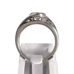 Bague d'occasion platine gris diamants