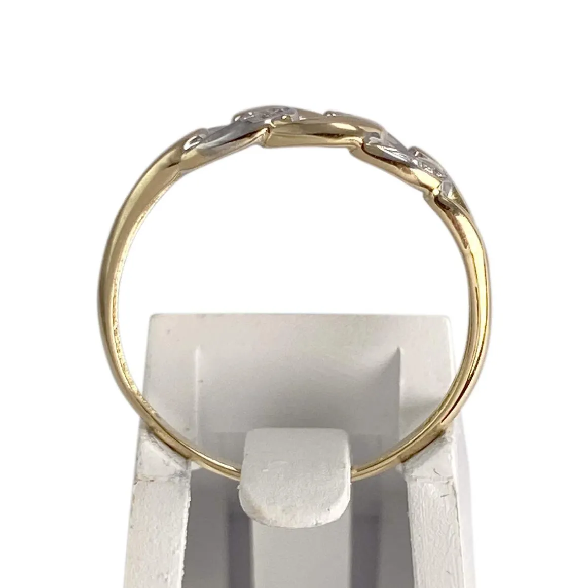 Bague d'occasion 2 tons or 750