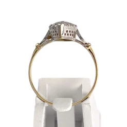 Bague d'occasion 2 tons or 750 marquise diamants