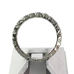 Bague d'occasion tour complet or 750 blanc diamants