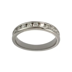 Bague d'occasion VAN BRILL or 750 blanc diamants