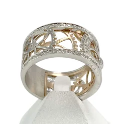 Bague d'occasion Vesontio 2 ors 750 diamants 0,40 carat