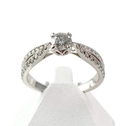 Bague GUERIN d'occasion or 750 blanc diamants