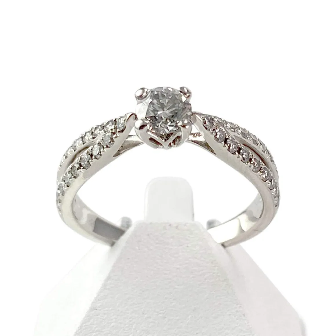 Bague GUERIN d'occasion or 750 blanc diamants