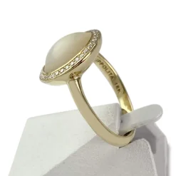 Bague IPPOLITA d'occasion or 750 jaune diamant nacre