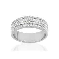 Bague MATY Or 750 blanc diamants