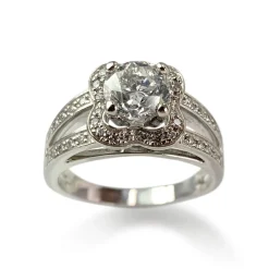 Bague mauboussin d'occasion or 750 blanc diamants