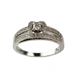 Bague MAUBOUSSIN d'occasion or 750 blanc diamant