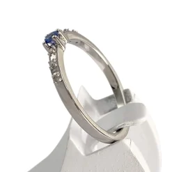 Bague MAUBOUSSIN d'occasion or 750 blanc diamants saphir