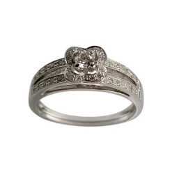 Bague MAUBOUSSIN d'occasion or 750 blanc diamants