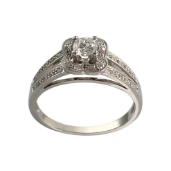 Bague MAUBOUSSIN d'occasion or 750 blanc diamants