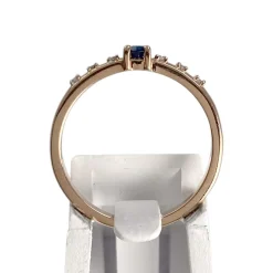 Bague MAUBOUSSIN d'occasion or 750 jaune diamant saphir