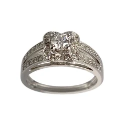 Bague MAUBOUSSIN d'occasion or 750 blanc diamant