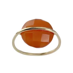 Bague Morganne Bello d'occasion or 750 jaune cornaline