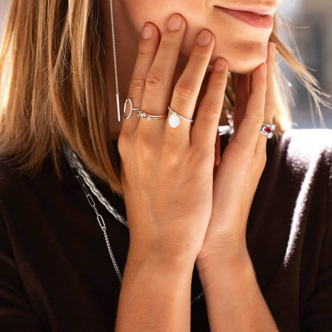 Bague or 375 blanc blanc diamants