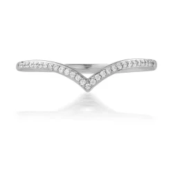 Bague or 750 blanc diamants