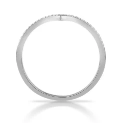 Bague or 750 blanc diamants