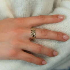 Bague or 375 jaune