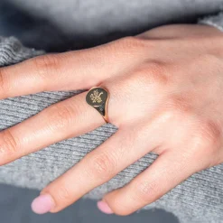 Bague or 375 jaune