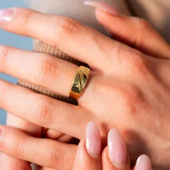 Bague or jaune 375