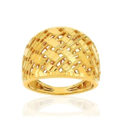 Bague or jaune 375