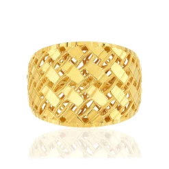 Bague or jaune 375