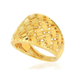 Bague or jaune 375