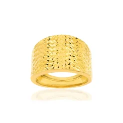 Bague or jaune 375